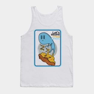 Let's become a pizza ghost ver 2 Tank Top